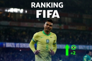 南美足联列各队FIFA排名，阿根廷仍居南美第一巴西第二
